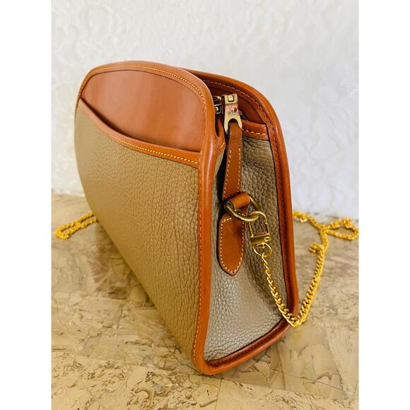 Vtg DOONEY & BOURKE all weather leather AWL small slim shoulder bag - Picture 4 of 9